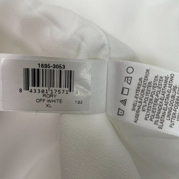 Dress the Population Rory Party Ready Bodycon Fringe Midi Dress Off White XL - Picture 11 of 14